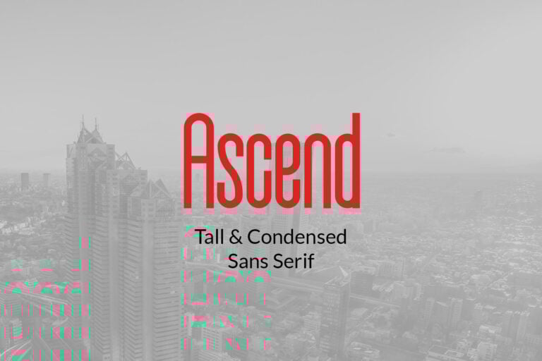 Ascend – Free Condensed Sans Serif Font