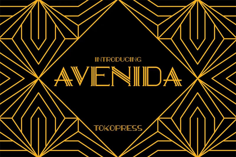 Art Deco Fonts - Avenida