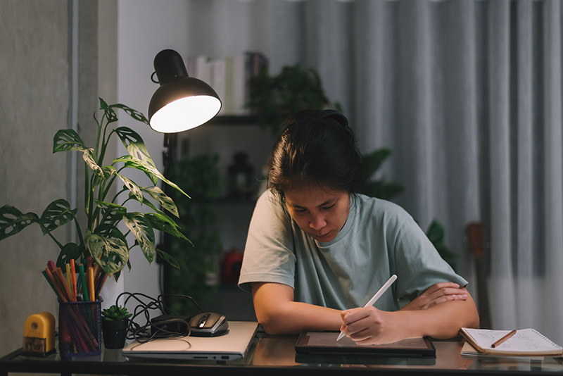 Designer Working on a Tablet
