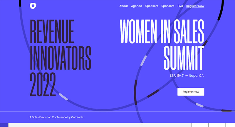 Women in Sales Event Website