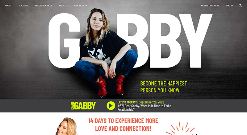 Gabby's Podcast Website