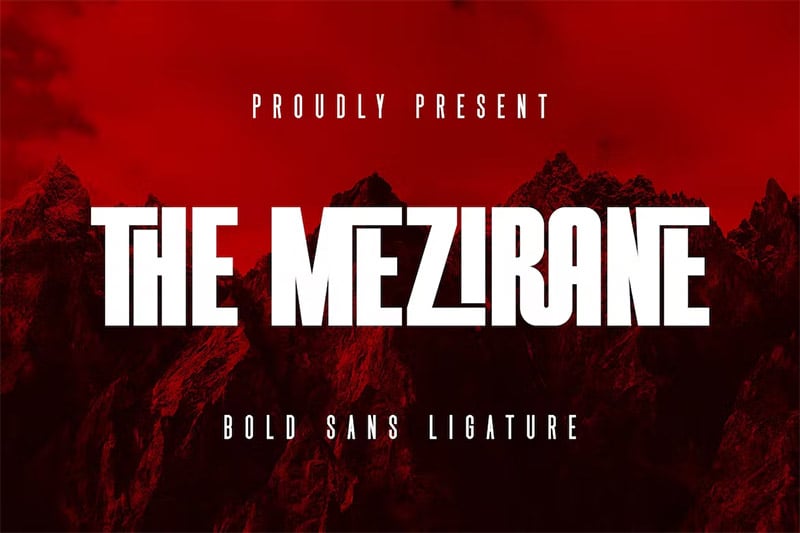 The Mezirane - Bold Sans Ligature