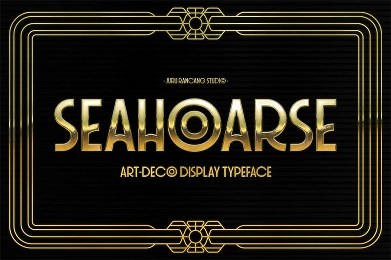 Best Art Deco Fonts - Seahoarse